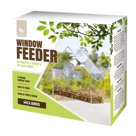 Finchley’s Window Bird Feeder – Clear Acrylic Bird Feeder with Strong Suction Cups | Ideal or Present for Bird Lovers & Nature Enthusiasts