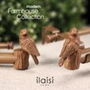 ILAISIHOME 1-1/8 Inch Diameter Faux Wood Curtain Rod with Bird