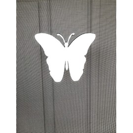 DCentral Butterfly Screen Flexible Magnet Décor;Double-Sided. Bright White-Easier to See Day & Night. Decorative. Helps to Stop Walking into Screens, Covers Small Tears in Screens Size W 4.5" x L 5.5"