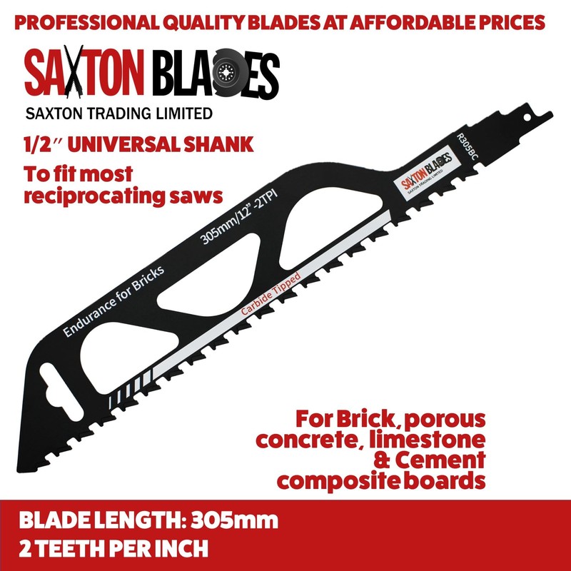 Saxton R305BC Heavy Duty Brick Concrete Cement Board Cutting Reciprocating