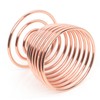 TRIXES 2 x Rose Gold Egg Cups - Spiral Spring