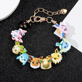 Anime Eevee Beads Bracelet - Hand Chain for Women Men - Bangle Jewelry Accessories