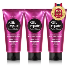 Elastine 11번가*엘라스틴 실크리페어 퍼펙트 샤이닝 골드실크 트리트먼트 300ml 3개 Elastin Silk Repair Perfect Shining Gold Silk Treatment 300ml (3-pack)