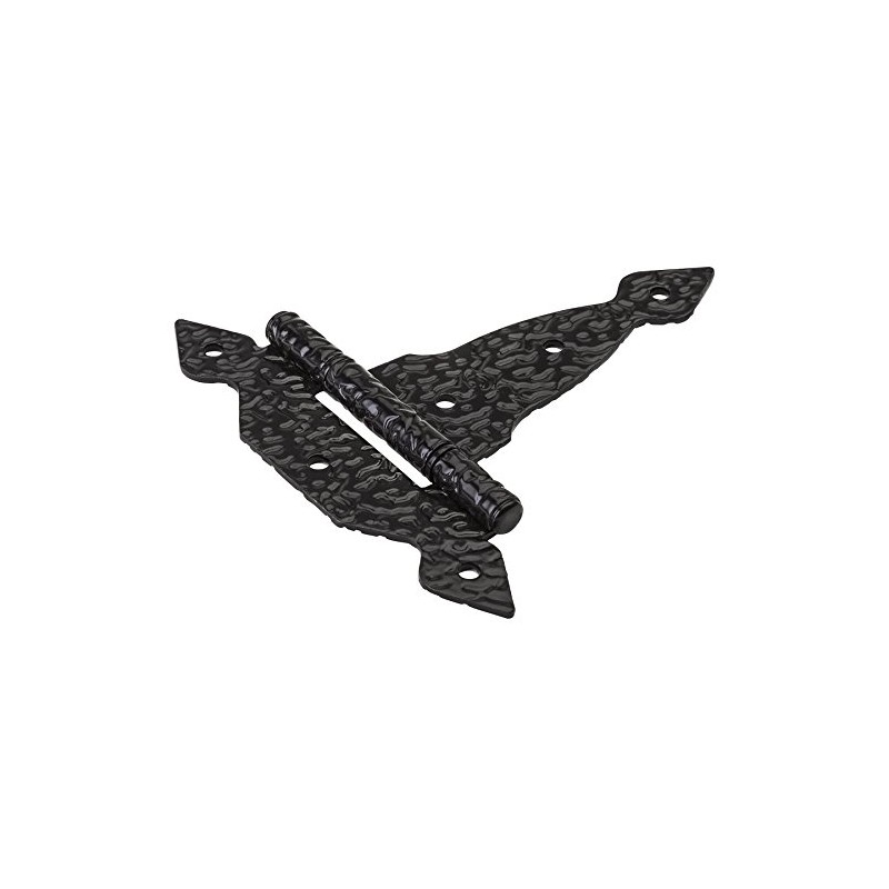 National Hardware N109-011 Spear T-Hinge, 6 Inch, Black