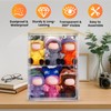ToBeAce Clear Acrylic Display Case for Collectibles, Large Adjustable Figure
