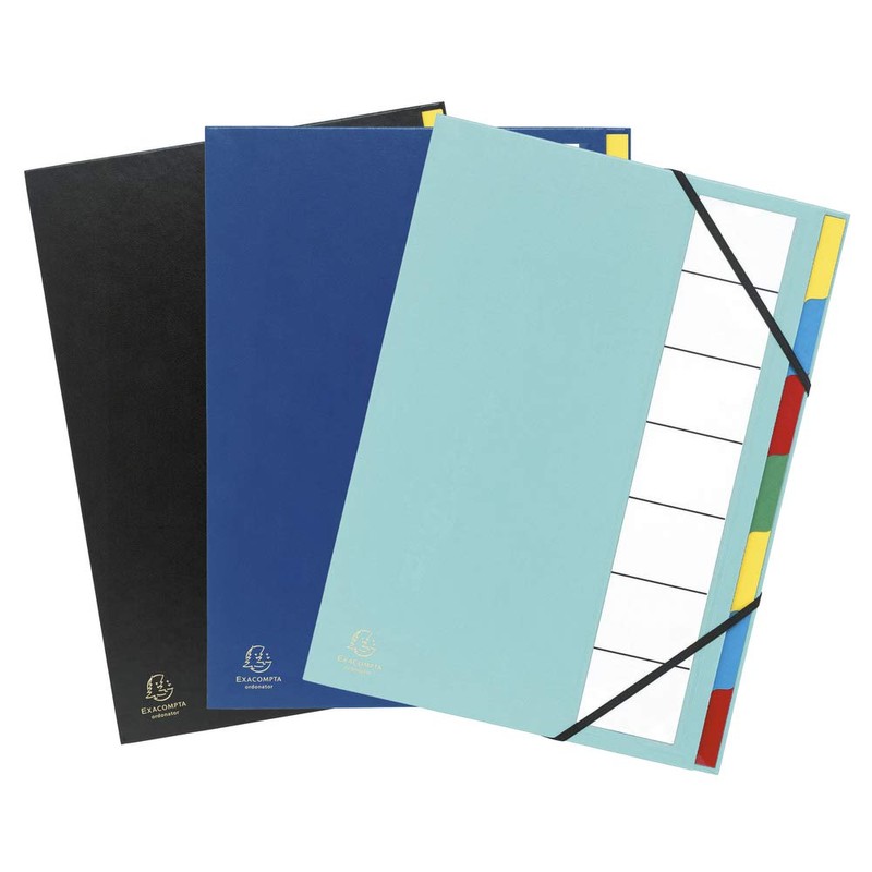 Exacompta 55320E Premium Folder Harmonica Ordonator with Hard Cover for