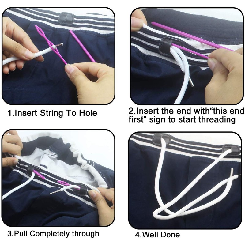 8 cordones de repuesto con enhebradores fáciles de enhebrar para