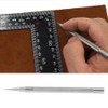 HEEPDD Leather Marker Pen, Stainless Steel Leather Scriber Positioning Pen