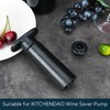 KITCHENDAO Wine Saver Vacuum Stoppers for Wine Bottles,Keep Wine Fresh