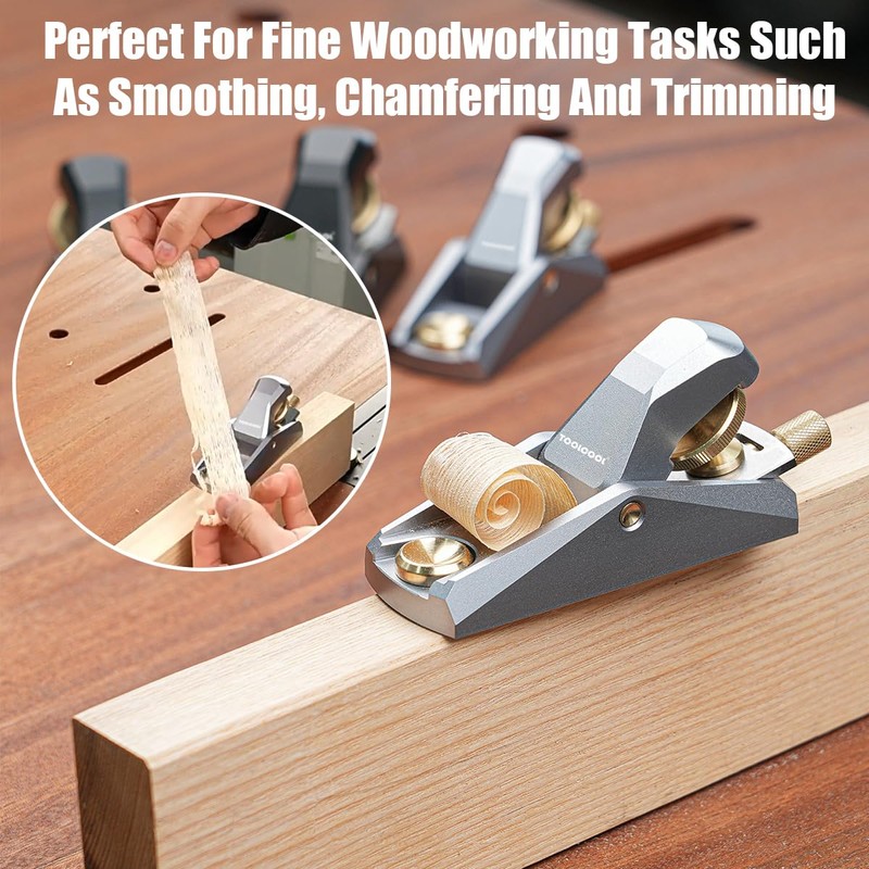 TOOLCOOL Low Angle Block Plane Wood Plane Mini Hand plane