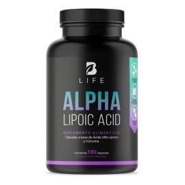 🌟💊 B Life Ácido Alfa Lipoico 1000mg + Cúrcuma: Potente Antioxidante y Soporte para Neuropatía y Metabolismo (180 Cápsulas Veganas) ✨🌿