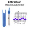 Telituny Medical Vernier Caliper, ECG Caliper, 0-2.4 Inch Stainless Steel
