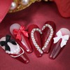3D Nail Charms, 2 Boxes Beads Flowers Bows Nail Charms,