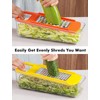 Geedel Mandoline Slicer for Kitchen, Cheese Grater Carrot Shredder Zucchini