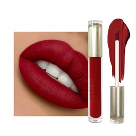 iilembane Deep Red Matte Liquid Lipstick, Long Wear Vegan - Bold Horizon | Highly Pigmented Full Coverage Lip Color, Waterproof Transfer Resistant, Li