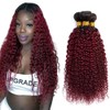 Niciitysi 1B99j Human Hair Kinkycurly Bundles 12 14 16 inch