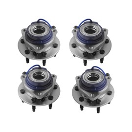 PM Auto Set of 4 Front-Rear Wheel Hub Bearing Assembly Replacement For 2006 Pontiac Montana AWD