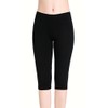 Women's 3/4-Length Sports Capri Leggings Underskirt Short Leggings - Elastic