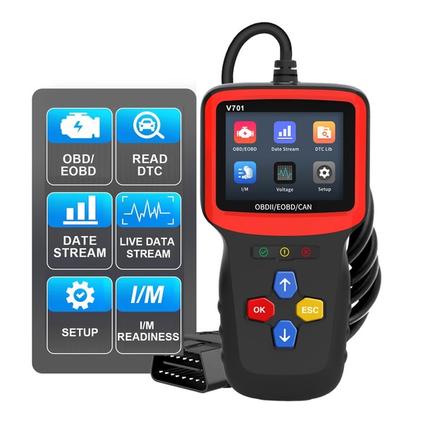 OBD2 Car Diagnostic Instrument, One Code Reader for Professional Car