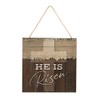 MRC Wood Products He is Risen Wooden Plank Sign 7.5