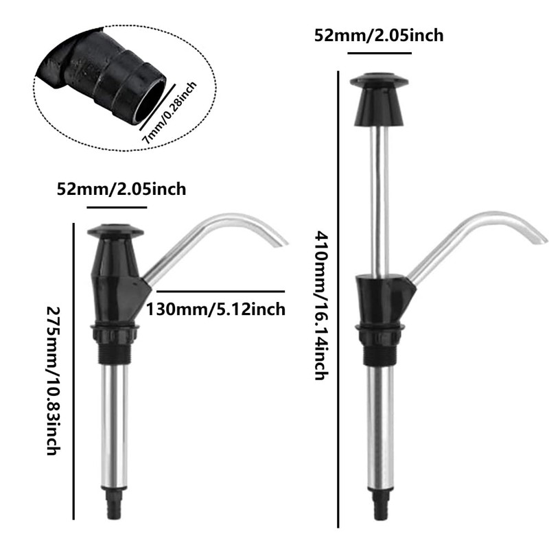 Riloer Caravan Sink Hand Pump, Universal Hand-Operated Drum Pump Sink