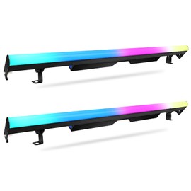 Stage Pixel Light Bar DMX - 2Pack 60W Seamlessly Splicable RGB DJ Lights Bar with 37 Static Colors & 47 Shows Effect Light for Wedding Church Event Club Birthday Party Stage Lighting