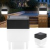 Solar Powered LED Square White Light for Garden Fence Courtyard