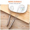 Newaner Whisk Set Stainless Steel, Whisk Set of 3 Includes