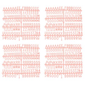 PATIKIL 3/4 Inch Letter Board Letters Only, 7 Pcs 1029 Felt Letters for Letter Boards Universal for Changeable Plastic Letter Board Message Board, Orange