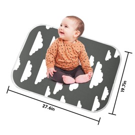 bopika Changing Pad Liners 3PCS Baby Changing Mat 100% Waterproof Portable Absorbent Changing Table Cover Home and Travel(pattern)