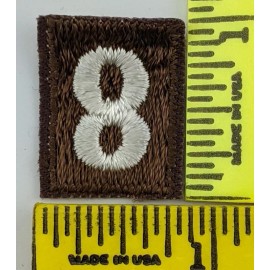 Girl Scout Brownie Uniform Number 8 Vintage New
