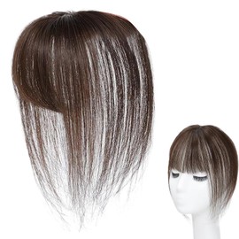 Clip on Bangs for Women,Invisible Hair Topper | Breathable Topper Cover Extensions Natural Adjustable for Styling Daily Thinning Cosplay Hairloss