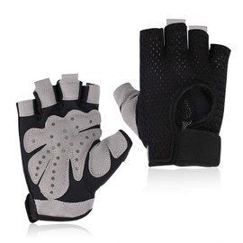 LONTG Women Men Bike Gloves Fingerless Driving Gloves Touchscreen Gloves Non Slip Cycling Gloves Riding Gloves Gel Padded Grip Outdoor Sports Gym Gloves Breathable for Fitness Training Workout