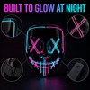 LED Halloween Mask for Cosplay - Light Up Scary Festival