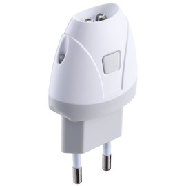 Electraline 58303 Automatic Emergency Flashlight with Auxiliary Light Function, LED, White