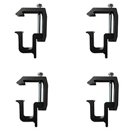 AUROLUXE No Drilling Mounting Clamps Truck Caps Camper Shell Truck Rack for Chevy Silverado Sierra 1500 2500 3500,Dodge Dakota Ram 1500 2500 3500,F150 F250,Titan,Tundra 4 PCS