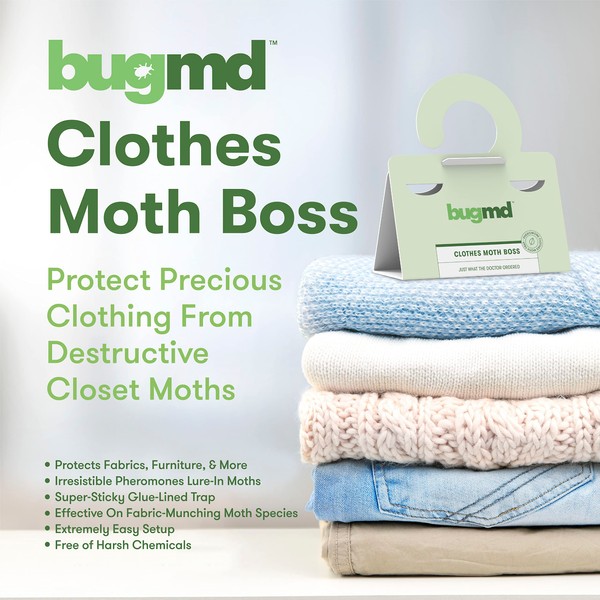 BugMD BugMD Clothes Moth Boss Traps (6 Pack, Green) -