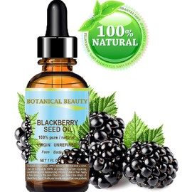 Botanical Beauty BLACKBERRY SEED OIL 100% Pure Natural Virgin Unrefined Cold Pressed Undiluted Carrier Oil. 1 Fl. oz -30 ml. for Face, Skin, Body, Hair, Lip, Nails