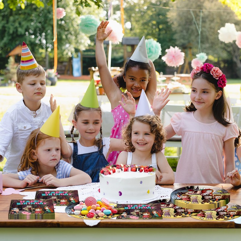 40Pack Falls of Gravity Birthday Party Supplies include 20 plates,