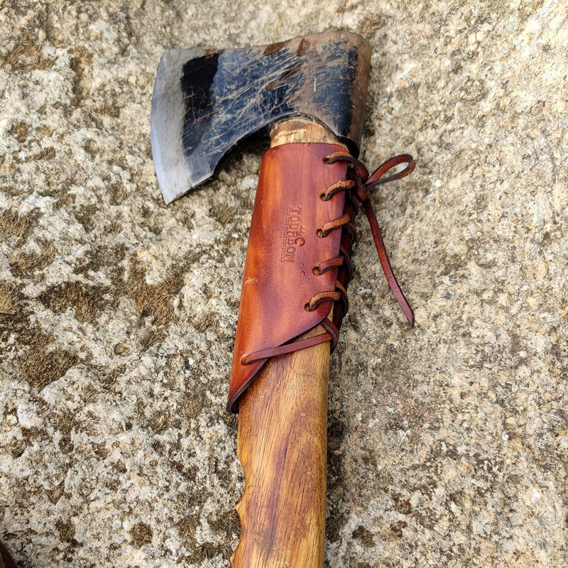 TOURBON Leather Tool Handle Protector Sheath Lightweight Hand Grip Cover