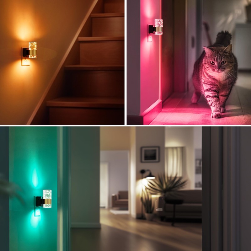 L LOHAS LED Night Light,Dimmable Night Lights Plug into Wall