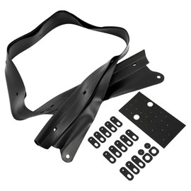 HECASA Rain Rail Replacement Compatible with 1990-2005 Mazda MX5 Miata Convertible Top Plastic Black