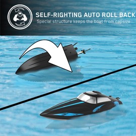 Remote Control Ship 30km/h High Speed 2.4GHz Frequency 100m Control Distance RC Boat