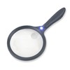 Carson LED Lighted Hand-Held 2X Rimmed Magnifier with 4X Spot