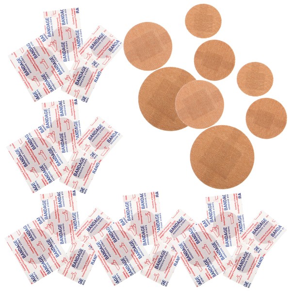 Kisangel Flexible Circle Bandages for Fingertips 80pcs Round Bandages Breathable