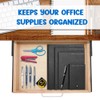 Infankey Under Desk Drawer, Upgrade Wood Under Desk Mounted Sliding