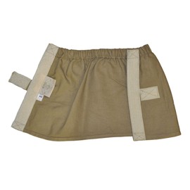 Tag Safari Canvas Gaiters with Hook & Loop Fastener for Hiking, Walking, Hunting and Mountain Climbing, Made in Africa - Khaki - Large