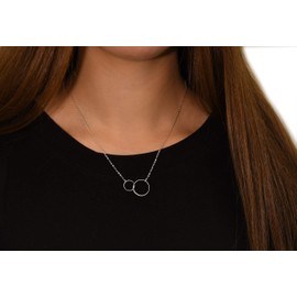 EFYTAL Mothers Day Gifts for Daughter, Sterling Silver Mother Daughter Necklace, Daughter Gift from Mom, Mothers Day Necklace, Mother's Day Jewelry, First Mothers Day Gifts, Metal, No Gemstone