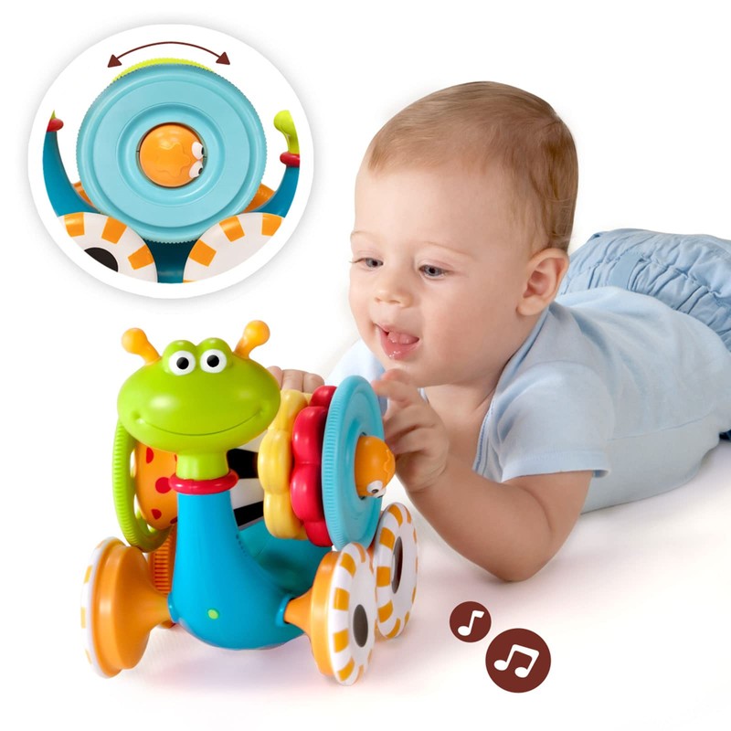 Yookidoo Musical Crawl 'N' Go Snail Toy with Stacker -
