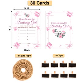 Birthday Party Games - How Old was The Birthday Card Game - Birthday Game for Adults - Birthday Party Decorations - Sleepover Party Supplies(03)